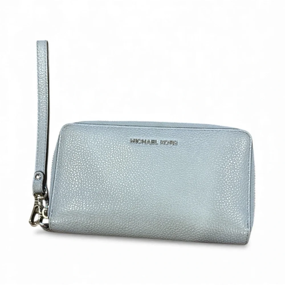 Michael Kors Light Blue Wristlet